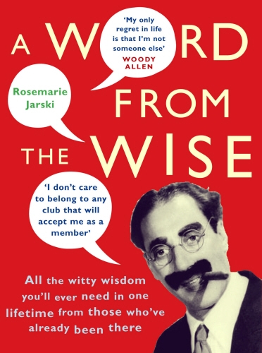 Book cover of A Word From the Wise by Rosemarie Jarski