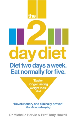 Book cover of The 2-Day Diet by Michelle Harvie, Tony Howell