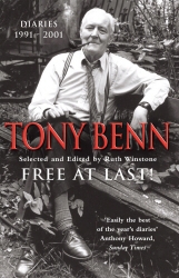 Book cover of Free At Last by Tony Benn