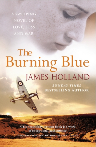 Book cover of The Burning Blue by James Holland
