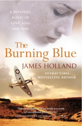 Book cover of The Burning Blue by James Holland