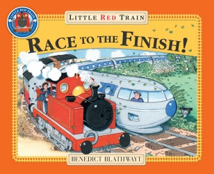 Book cover of Little Red Train's Race to the Finish by Benedict Blathwayt