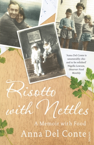Book cover of Risotto With Nettles by Anna Del Conte