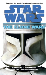 Book cover of Star Wars: The Clone Wars by Karen Traviss