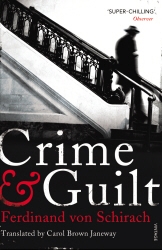 Book cover of Crime and Guilt by Ferdinand von Schirach