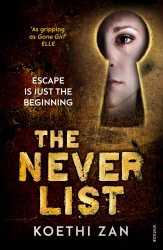 Book cover of The Never List by Koethi Zan