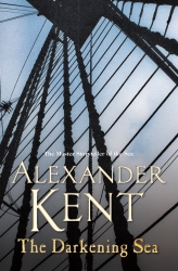 Book cover of The Darkening Sea by Alexander Kent