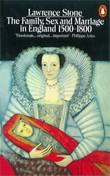 Book cover of The Family, Sex and Marriage in England 1500-1800 by Lawrence Stone