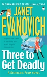 Book cover of Three to Get Deadly by Janet Evanovich