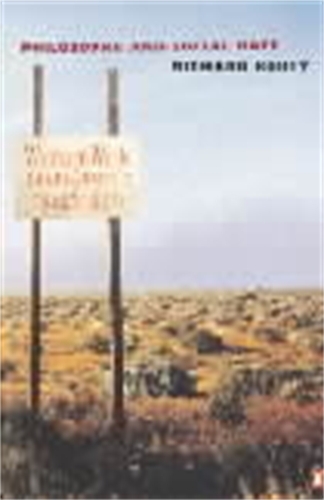 Book cover of Philosophy and Social Hope by Richard Rorty