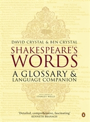 Book cover of Shakespeare's Words by David Crystal, Ben Crystal