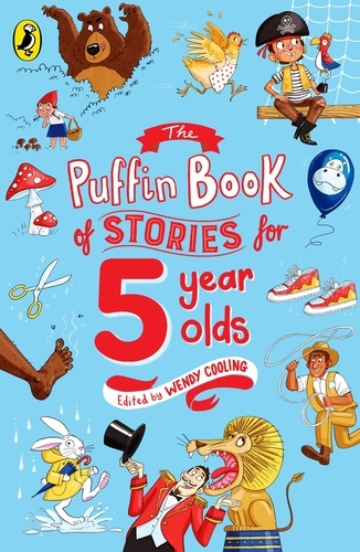 Book cover of The Puffin Book of Stories for Five-year-olds by Wendy Cooling