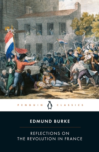 Book cover of Reflections on the Revolution in France by Edmund Burke