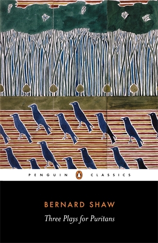 Book cover of Three Plays for Puritans by George Bernard Shaw