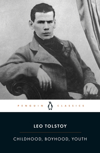 Book cover of Childhood, Boyhood, Youth by Leo Tolstoy