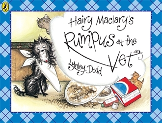Book cover of Hairy Maclary's Rumpus At The Vet by Lynley Dodd