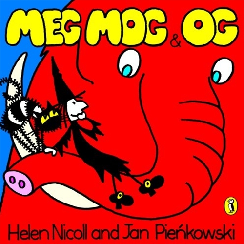Book cover of Meg, Mog and Og by Helen Nicoll