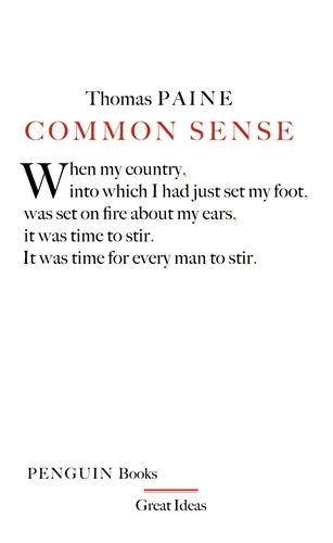 Book cover of Common Sense by Thomas Paine