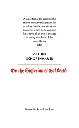 Book cover of On the Suffering of the World by Arthur Schopenhauer