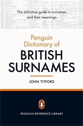 Book cover of The Penguin Dictionary of British Surnames by John Titford