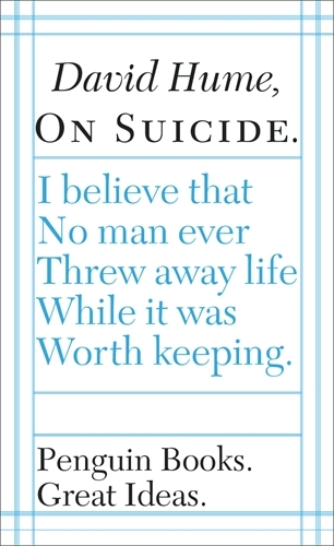 Book cover of On Suicide by David Hume