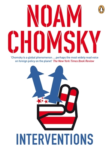 Book cover of Interventions by Noam Chomsky