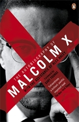 Book cover of Autobiography of Malcolm X by X Malcolm