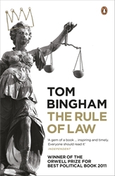 Book cover of The Rule of Law by Tom Bingham