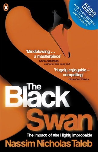 Book cover of The Black Swan by Nassim Nicholas Taleb
