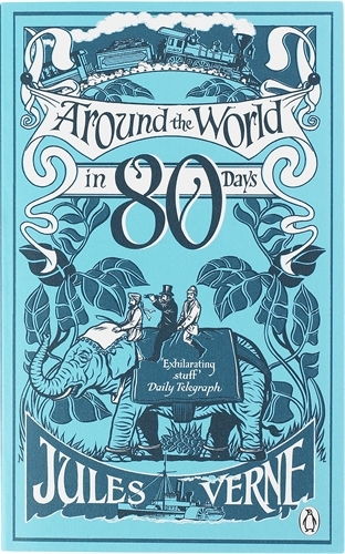 Book cover of Around the World in Eighty Days by Jules Verne
