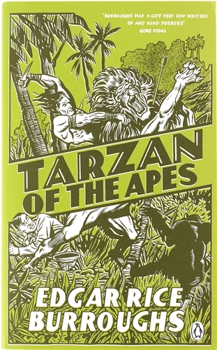Book cover of Tarzan of the Apes by Edgar Rice Burroughs
