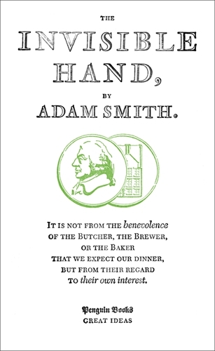 Book cover of The Invisible Hand by Adam Smith