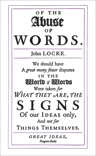 Book cover of Of the Abuse of Words by John Locke