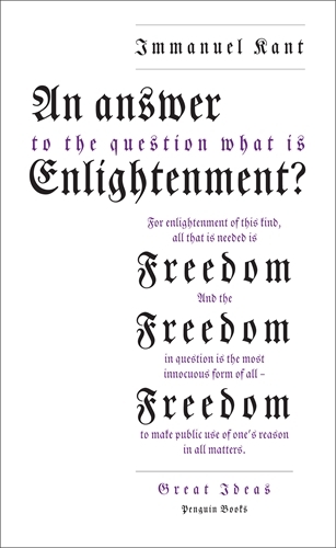 Book cover of An Answer to the Question: 'What is Enlightenment?' by Immanuel Kant