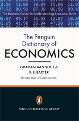 Book cover of The Penguin Dictionary of Economics by Graham Bannock, Ronald Eric Baxter