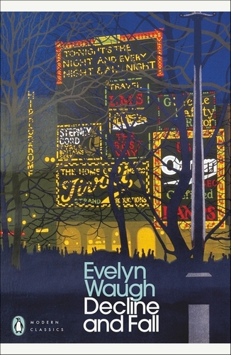 Book cover of Decline and Fall by Evelyn Waugh