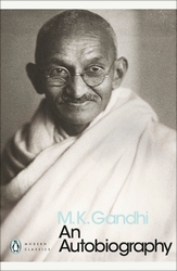 Book cover of An Autobiography by M. K. Gandhi