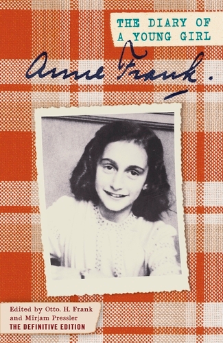Book cover of The Diary of a Young Girl by Anne Frank