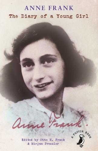 Book cover of The Diary of a Young Girl by Anne Frank