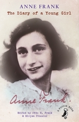 Book cover of The Diary of a Young Girl by Anne Frank