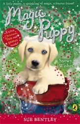 Book cover of Magic Puppy: Snowy Wishes by Sue Bentley
