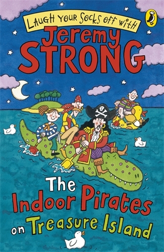 Book cover of The Indoor Pirates On Treasure Island by Jeremy Strong