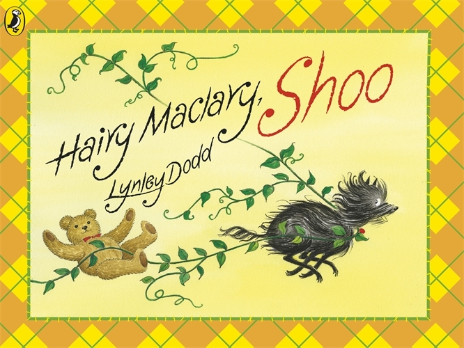 Book cover of Hairy Maclary, Shoo by Lynley Dodd