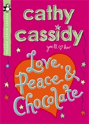 Book cover of Love, Peace and Chocolate (Pocket Money Puffin) by Cathy Cassidy