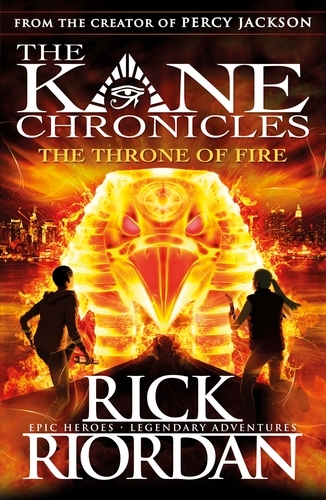 Book cover of The Throne of Fire (The Kane Chronicles Book 2) by Rick Riordan