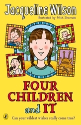 Book cover of Four Children and It by Jacqueline Wilson