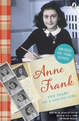 Book cover of The Diary of Anne Frank (Abridged for young readers) by Anne Frank