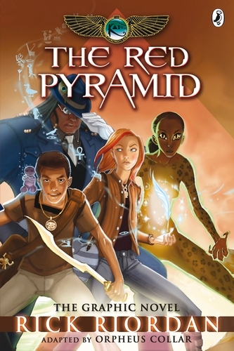 Book cover of The Red Pyramid: The Graphic Novel (The Kane Chronicles Book 1) by Rick Riordan
