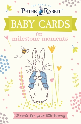 Book cover of Peter Rabbit Baby Cards: for Milestone Moments