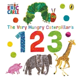 Book cover of The Very Hungry Caterpillar's 123 by Eric Carle
